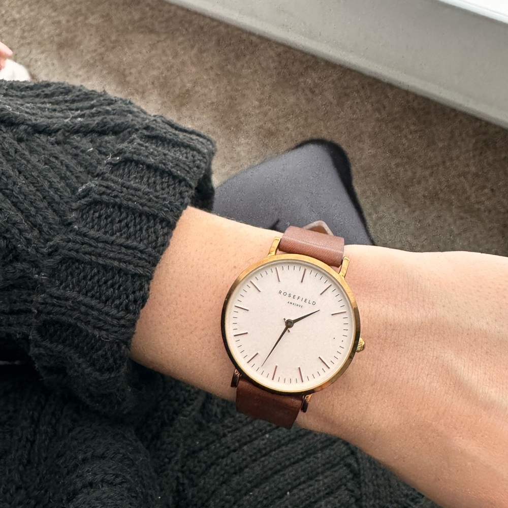leather watch